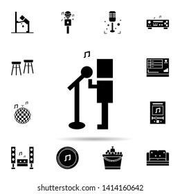 Karaoke, music, sing icon. Universal set of karaoke for website design and development, app development