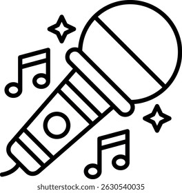 Karaoke New Creative Icon Design Vector