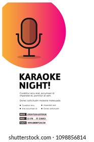 Karaoke Night Event Poster