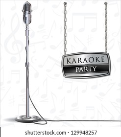 karaoke party background