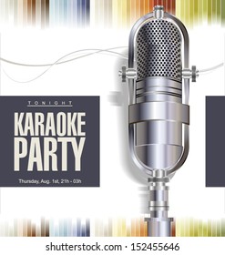 Karaoke party background