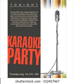 Karaoke party background