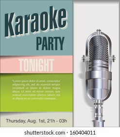 Karaoke party background