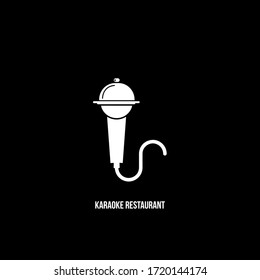 Karaoke Restaurant сreative idea logo design