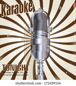 Karaoke retro background