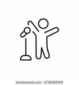 Vector de signo de icono de karaoke