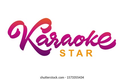 Karaoke Night Logo On White Background Stock Vector (Royalty Free ...