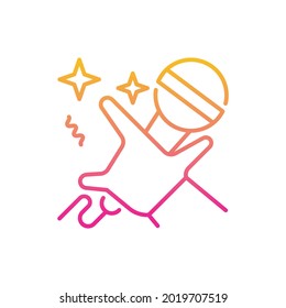 Karaoke Vektorgrafiksymbol Symbol Stil Illustration. EPS10-Datei