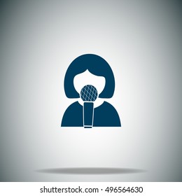 Karaoke vector icon 
