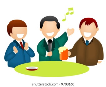 Karaoke - Icono del vector