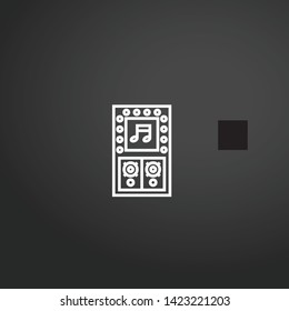 Karaoke vector icon. Karaoke concept stroke symbol design. Thin graphic elements vector illustration, outline pattern for your web site design, logo, UI. EPS 10.