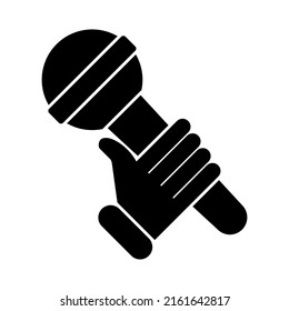 Icono de vector de karaoke aislado en fondo blanco