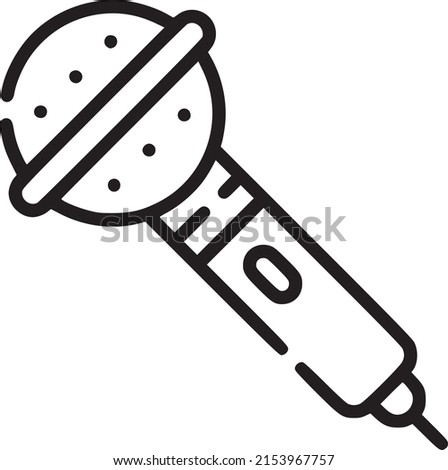 Karaoke vector icon, microphone icon for web and mobile apps. EPS