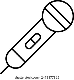 Karaoke Vector Line Icon Design
