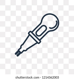 Karaoke vector outline icon isolated on transparent background, high quality linear Karaoke transparency concept can be used web and mobile