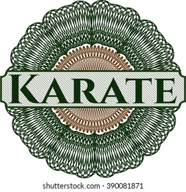 Karate abstract linear rosette