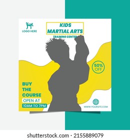 karate arts flyer and template design