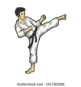 761 Karate kick sketch Images, Stock Photos & Vectors | Shutterstock