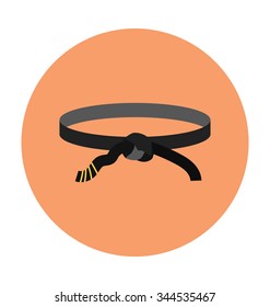 
Karate Belt Colored Vector Icon
