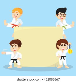 Karate Boy and Girl big banner