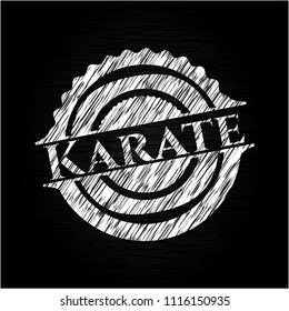 Karate chalk emblem