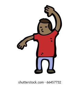 karate chop man cartoon