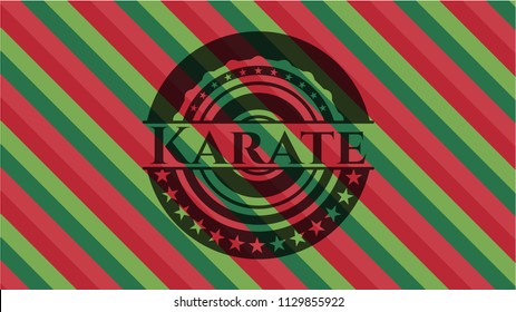 Karate christmas badge.