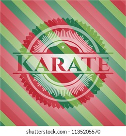 Karate christmas badge.