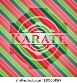 Karate christmas badge.