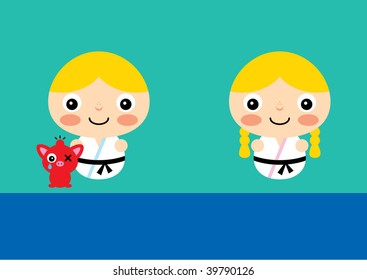 karate couple greeting