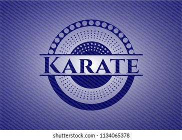 Karate with denim texture