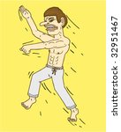 Karate Dude - Vector Illustration