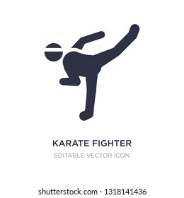 karate fighter icon on white background. Simple element illustration from Sports concept. karate fighter icon symbol design.