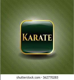 Karate golden badge