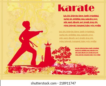 karate Grunge card