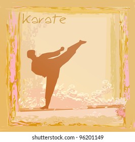 karate Grunge poster