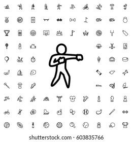 Karate icon illustration isolated vector sign symbol. sports icons vector set.