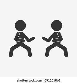 Karate icon illustration isolated vector sign symbol