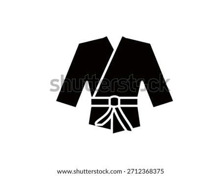 Karate icon isolated on white background.