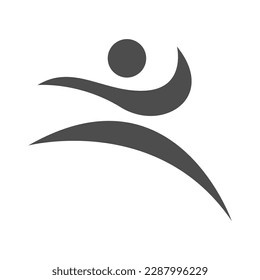 Karate icon logo design illustration 