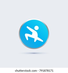 karate icon. sport sign