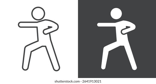 karate icon symbol illustration logo