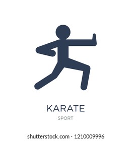 Karate icon. Trendy flat vector Karate icon on white background from sport collection, vector illustration can be use for web and mobile, eps10