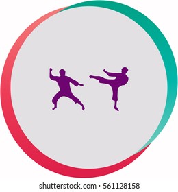 Karate  icon. Vector design.