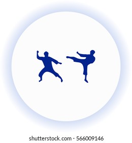 Karate  icon. Vector design.