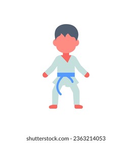 Icono de karate en vector. Ilustración