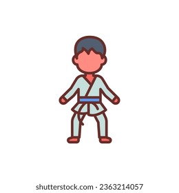 Karate Symbol in Vektorgrafik. Illustration