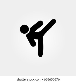 Karate icon. vector sign symbol on white background