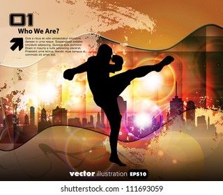 Ilustração de Karate