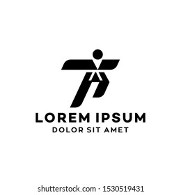 karate kick boxing muscle art logo icon vector